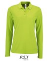 Dames Polo Lange Mouw Sols 02083 Apple Green